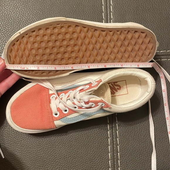 Women’s size 5 vans shoes. Pink and blue and cream. GUC. - Picture 12 of 12